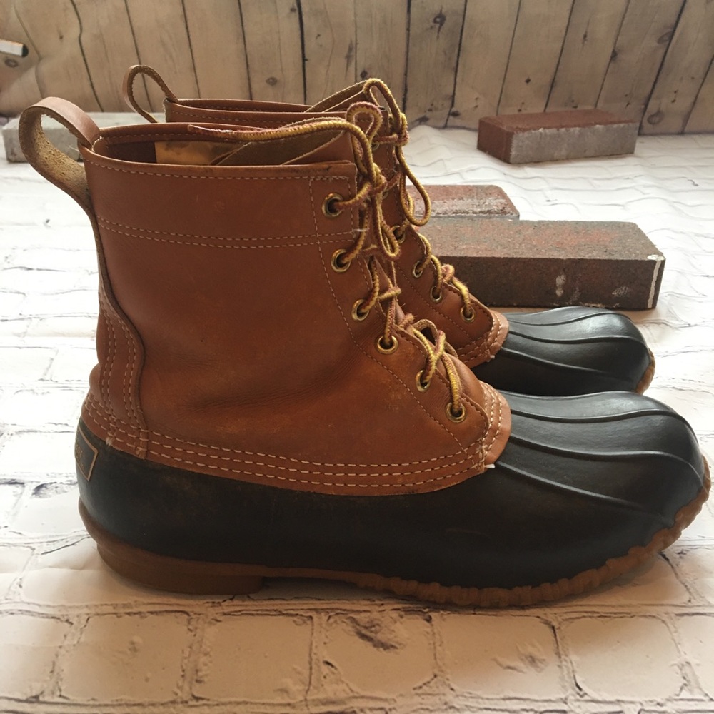 Vintage L.L. Bean Duck Boots Brown